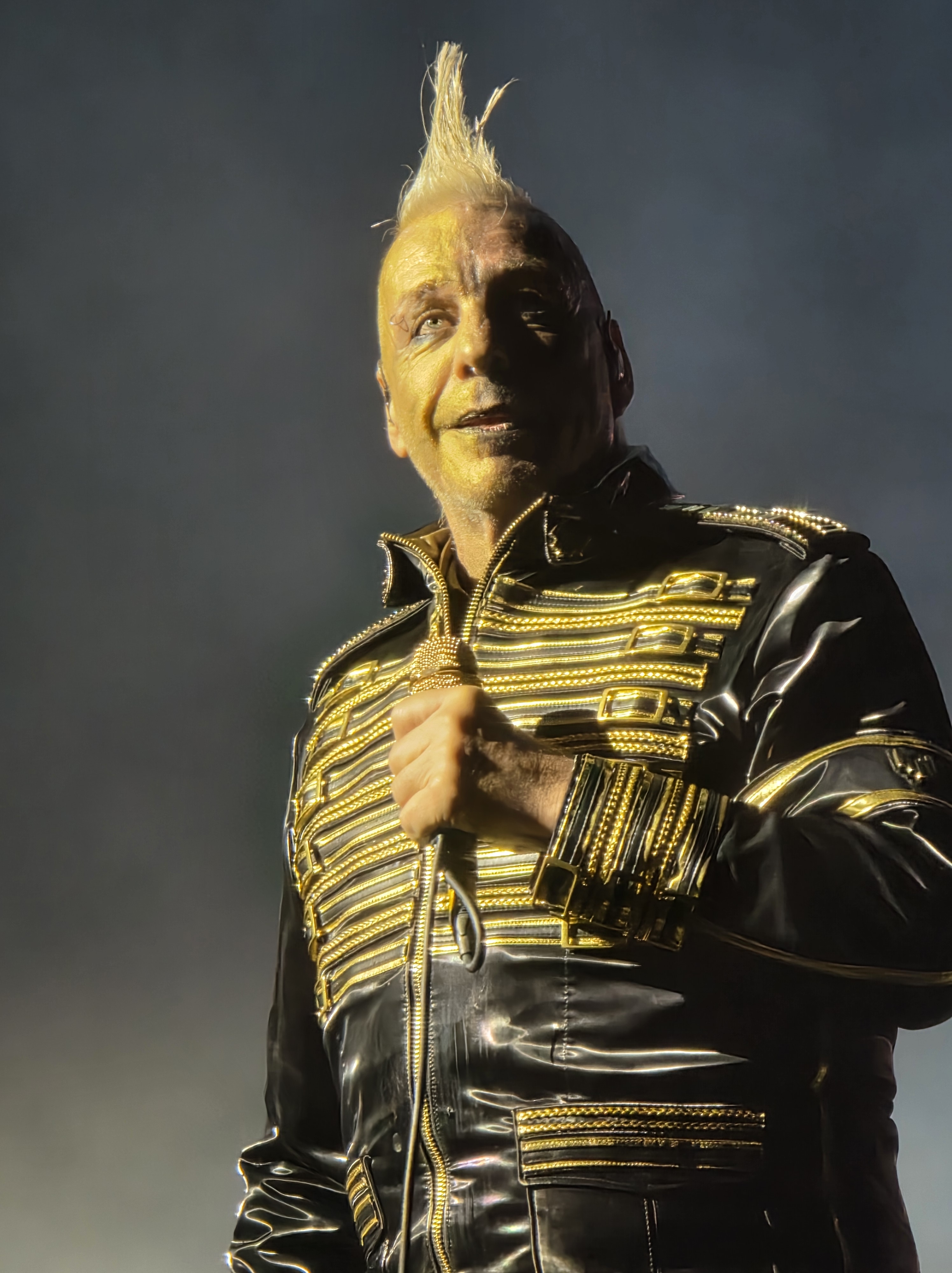 Till Lindemann performing in Hamburg